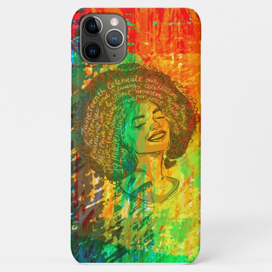 ブラック・ヒストリー・モンスの名言 メラニンの女王 Case-Mate iPhoneケース (裏面)