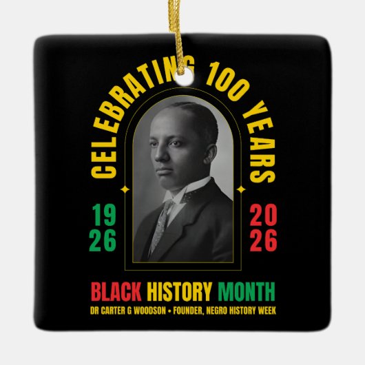 ブラック・ヒストリー・モンス (BHM) 100周年記念 セラミックオーナメント (正面)