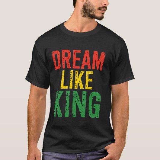 ブラック・ヒストリー・月の夢は王様のように Tシャツ (正面)