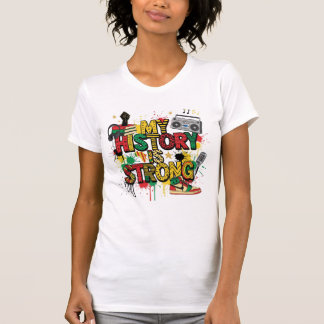 ブラック・ヒストリー・月の女性の強いアクティビズム Tシャツ
