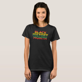 ブラック・ヒストリー・月の女性用Tシャツ Tシャツ