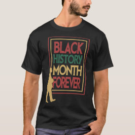 ブラック・ヒストリー・月の永遠のタイポグラフィ Tシャツ