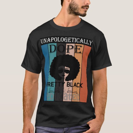 ブラック・ヒストリー・月のTシャツ Tシャツ (正面)