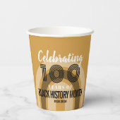 ブラック・ヒストリー・月間の100周年を祝おう 紙コップ (裏面)