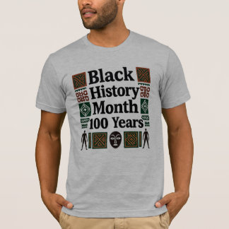 ブラック・ヒストリー・月間100周年記念Tシャツ Tシャツ