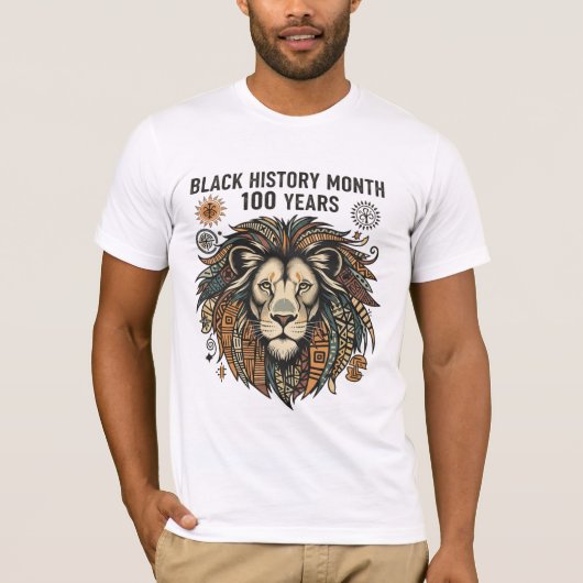 ブラック・ヒストリー・月間100周年記念Tシャツ Tシャツ (正面)