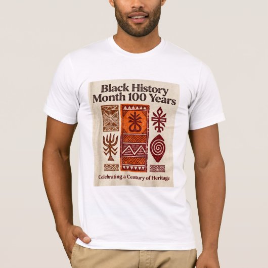 ブラック・ヒストリー・月間100周年記念Tシャツ Tシャツ (正面)