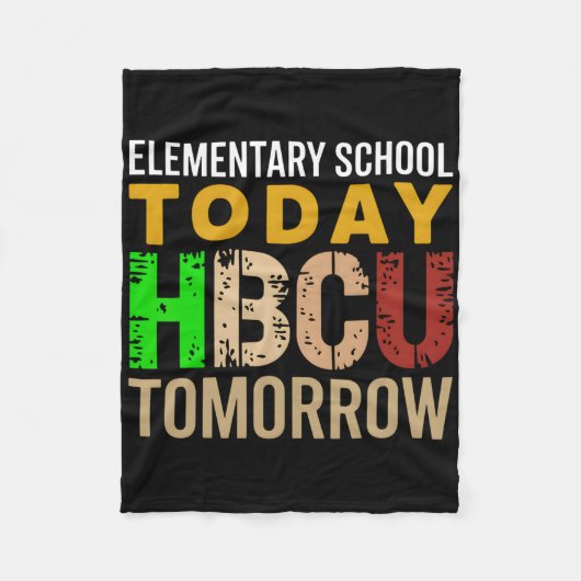 ブラック・ヒストリー・月間 小学校 HBCU 明日 フリースブランケット (正面)