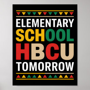 ブラック・ヒストリー・月間 小学校 HBCU 明日 ポスター