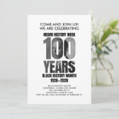 ブラック・ヒストリー・月間 100周年ディナー 招待状 (スタンド正面)