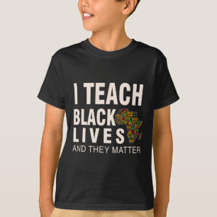 ブラック・ヒストリー・月間 BLM 私は黒人の命を教えています そして彼らは Tシャツ