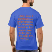 ブラック・ヒストリー Tシャツ (裏面)