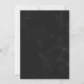 ブラック ビンテージ アールデコ バースデー 招待状 (裏面)