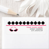 ブラック&ピアーガイルンクレトロサングラス ラベル (インサイチュ)