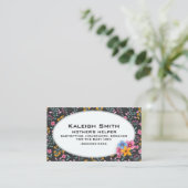 ブラック(ピンクと黄色のフローラ母ヘルパー) コーリングカード (スタンド正面)