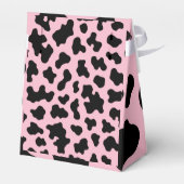 ブラック＆ピンクのカウプリント フェイバーボックス (裏面サイド)