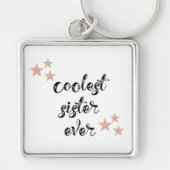 ブラック&ピンククールの姉妹 キーホルダー (正面)