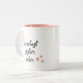 ブラック&ピンククールの姉妹 ツートーンマグカップ (正面左)