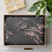 ブラック&ピンクグリッター大理石 薄葉紙 (ギフト)