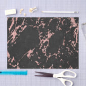 ブラック&ピンクグリッター大理石 薄葉紙 (クラフト)