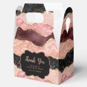 ブラック&ピンクシークンズアゲイト誕生日サンキューサンキュー フェイバーボックス (オープン)