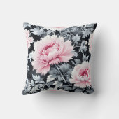 ブラック&ピンクトワフランスのールハンプトンスタイル クッション (裏面)