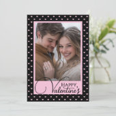 ブラック&ピンクハートハッピーバレンタインカスタムの写真 シーズンカード (スタンド正面)