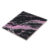 ブラック&ピンクマーブル タイル (側面)