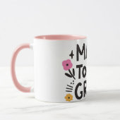 ブラック&ピンクメイク素晴らしトゥデイMUG マグカップ (左)