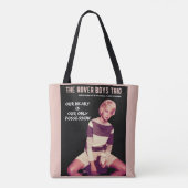 ブラック/ピンクロバーボーイズ実在トリオ「ゴーゴンヌ」トート トートバッグ (裏面)