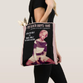 ブラック/ピンクロバーボーイズ実在トリオ「ゴーゴンヌ」トート トートバッグ (クローズアップ)