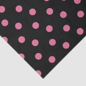 ブラック(ピンク水玉模様) 薄葉紙 (詳細)