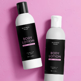 ブラック&ピンク8 OZコスモボトル防水ラベル スパークリングワインラベル