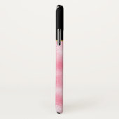 ブラック&ピンク《写真》ぼけ味グリッター幾何学的デザイン Case-Mate iPhoneケース (裏面/右)