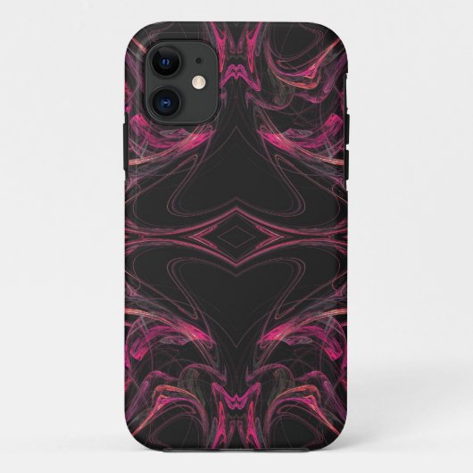 ブラック&ピンクiPhone 5カスタムケース – メイトID Case-Mate iPhoneケース (裏面)