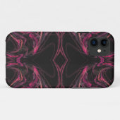 ブラック&ピンクiPhone 5カスタムケース – メイトID Case-Mate iPhoneケース (裏面(横))