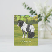 ブラック·ピント·ピエボルド·ジプシー·バンナー·荷車を引くホース 招待状 (スタンド正面)