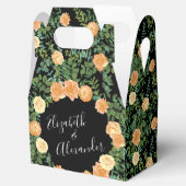 ブラック&ピーチ結婚ズモダンフローラ フェイバーボックス (オープン)