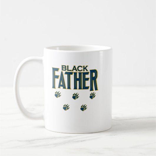 ブラック・ファーザーシャツ コーヒーマグカップ (左)