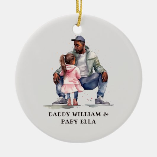 ブラック・ファーザー・アンド・ドーターボンド セラミックオーナメント (正面)