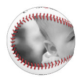 ブラック・ファーザー・スタブリッシュ・イヤー・ウィズ・赤いハート 野球ボール (正面左)