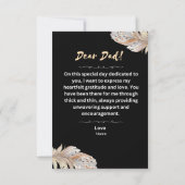 ブラック・ファーザー・デイ・カード サンキューカード (裏面)