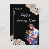 ブラック・ファーザー・デイ・カード サンキューカード (正面/裏面)