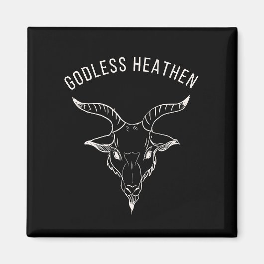 ブラック・フィリップ・ゴレス・ヘザー マグネット (正面)