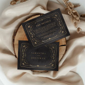 ブラック&フェイク金ゴールドタロットシナ結婚ス詳細 エンクロージャーカード