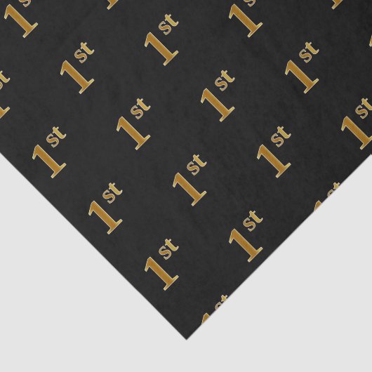 ブラック、フェイク金ゴールド1番目(最初)のイベントティッシュペーパー 薄葉紙 (詳細)