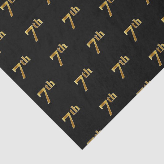ブラック、フェイク金ゴールド7位(7位)イベントティッシュペーパー 薄葉紙 (詳細)