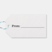 ブラック、フェイク金ゴールド94番目の誕生日+名前をカスタムする ギフトタグ (裏面横)