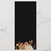 ブラック フォール テラコッタ 水彩 結婚式 メニュー (裏面)