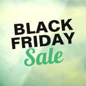 ブラック・フモダンライデー・セールス・ストアの大きな窓ガラス ウィンドウサイン (シート3)